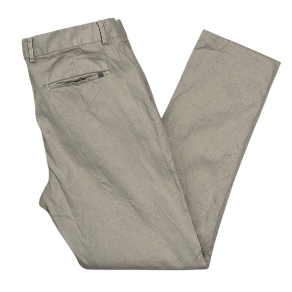 Spoke‎ Linen Lights men’s Size 36 Build B linen cotton flat front khaki pants.